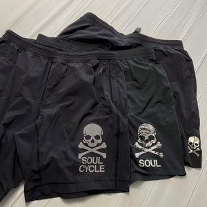 3 pair Soul Cycle short lined